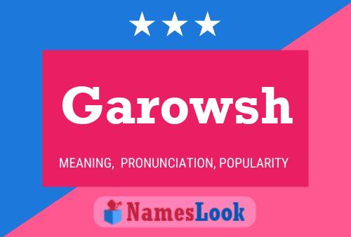 ملصق اسم Garowsh