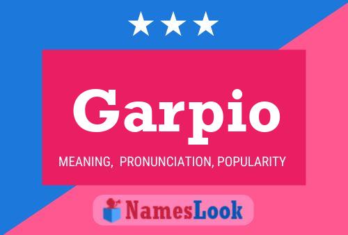 ملصق اسم Garpio