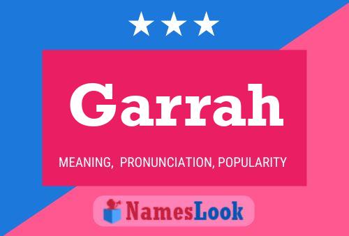 ملصق اسم Garrah