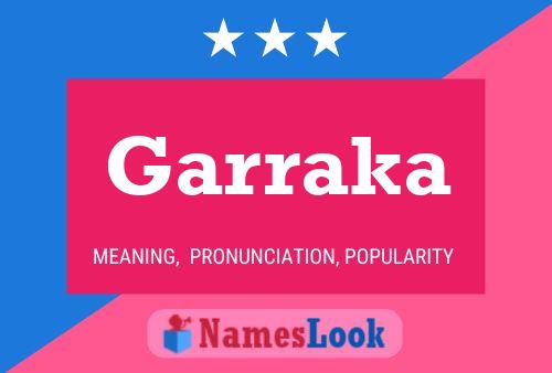 ملصق اسم Garraka