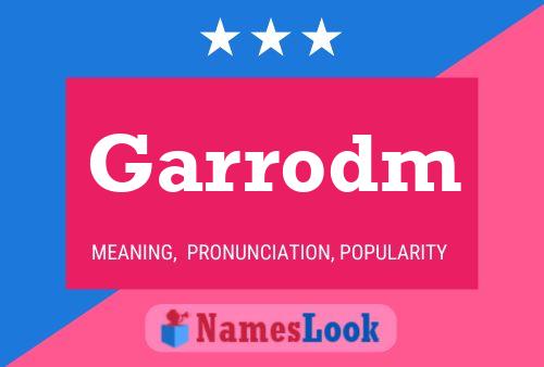 ملصق اسم Garrodm