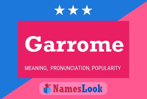 ملصق اسم Garrome