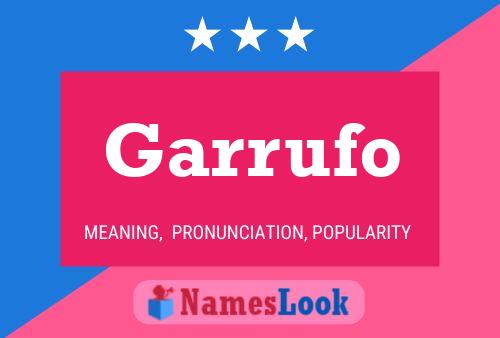 ملصق اسم Garrufo