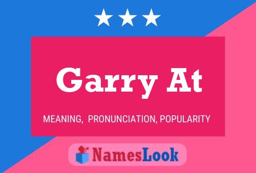 ملصق اسم Garry At