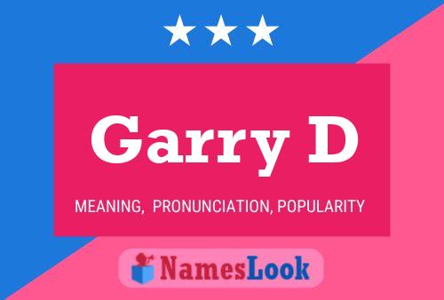 ملصق اسم Garry D