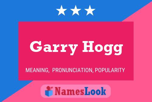 ملصق اسم Garry Hogg