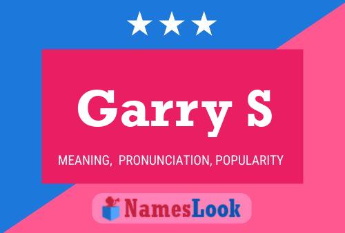 ملصق اسم Garry S