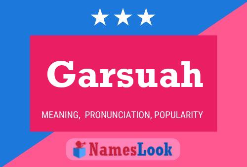 ملصق اسم Garsuah