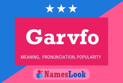 ملصق اسم Garvfo