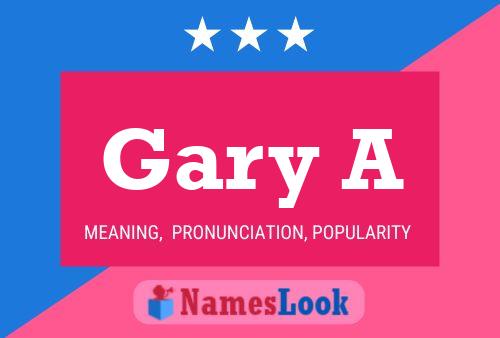 ملصق اسم Gary A