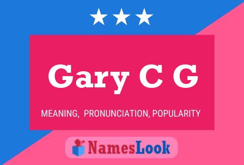 ملصق اسم Gary C G