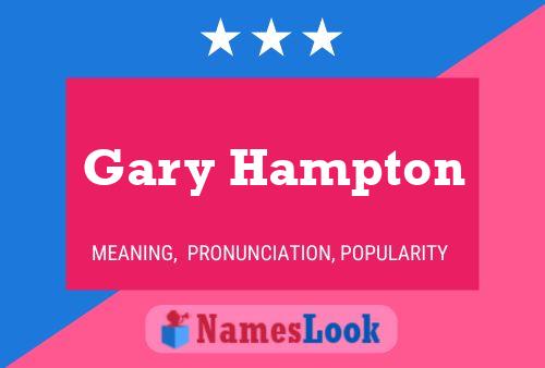 ملصق اسم Gary Hampton