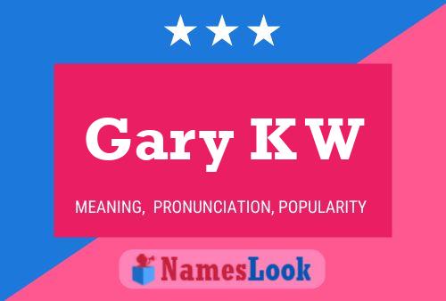 ملصق اسم Gary K W