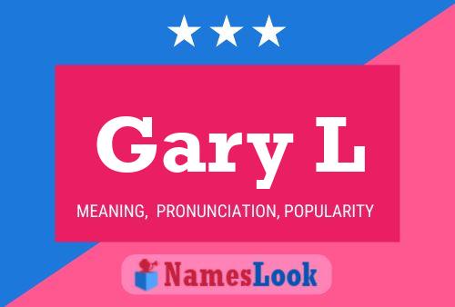 ملصق اسم Gary L