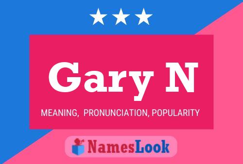 ملصق اسم Gary N