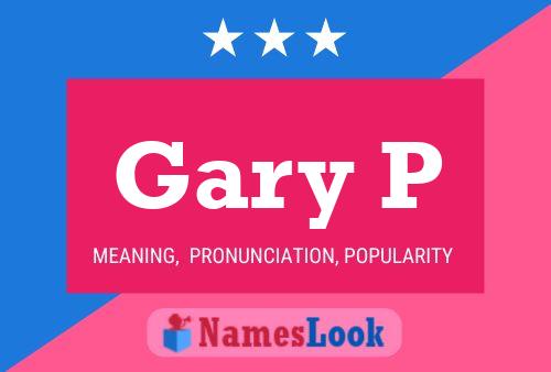 ملصق اسم Gary P