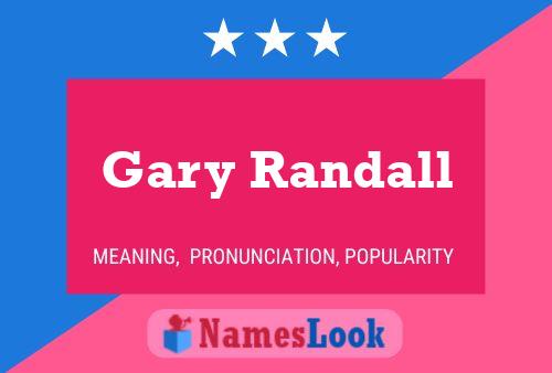 ملصق اسم Gary Randall