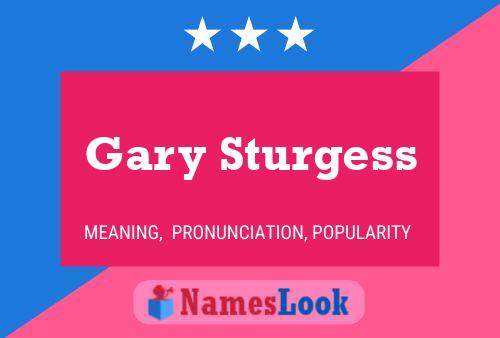 ملصق اسم Gary Sturgess