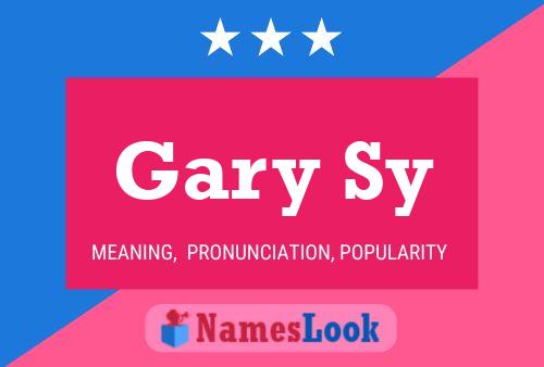 ملصق اسم Gary Sy