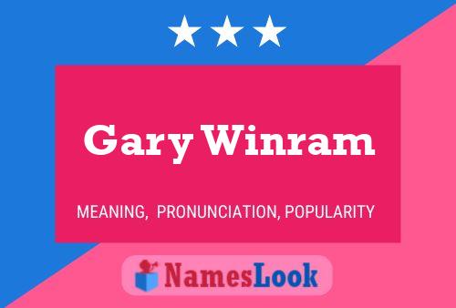 ملصق اسم Gary Winram