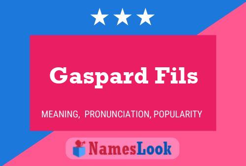 ملصق اسم Gaspard Fils