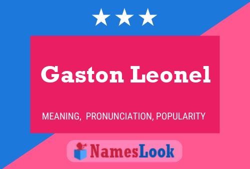 ملصق اسم Gaston Leonel