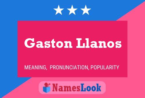 ملصق اسم Gaston Llanos