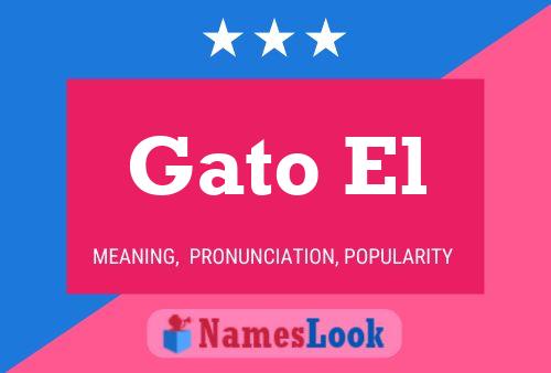 ملصق اسم Gato El