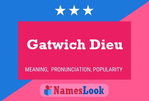 ملصق اسم Gatwich Dieu