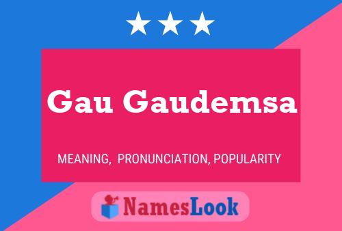 ملصق اسم Gau Gaudemsa