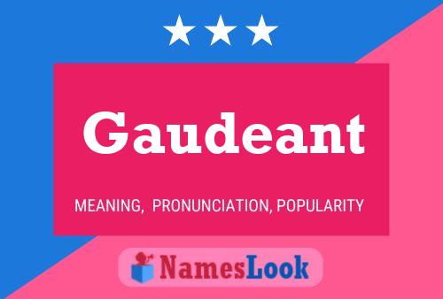 ملصق اسم Gaudeant