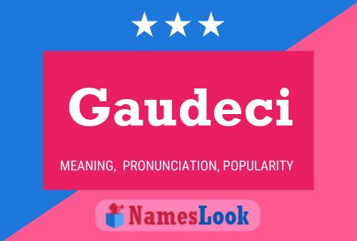 ملصق اسم Gaudeci