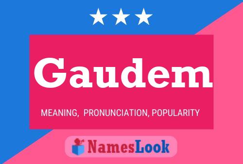 ملصق اسم Gaudem