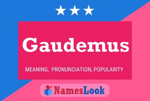 ملصق اسم Gaudemus