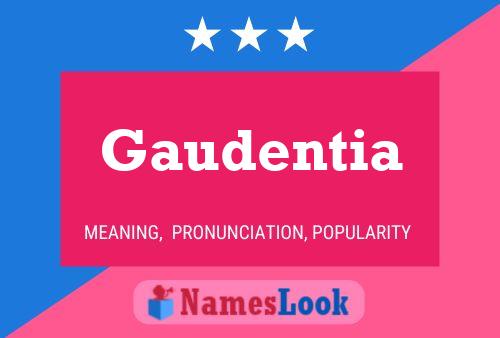 ملصق اسم Gaudentia