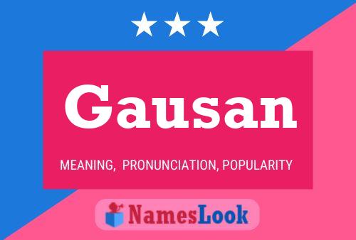 ملصق اسم Gausan