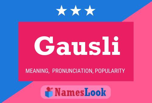 ملصق اسم Gausli