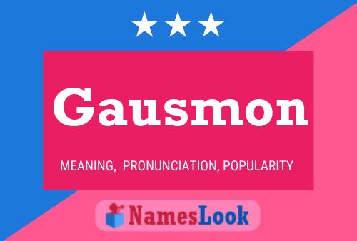 ملصق اسم Gausmon