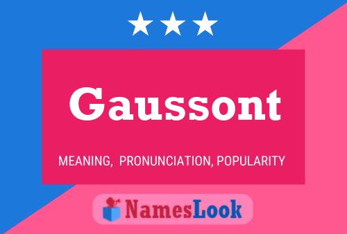 ملصق اسم Gaussont