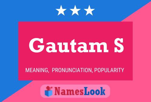 ملصق اسم Gautam S