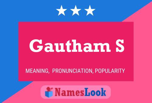 ملصق اسم Gautham S