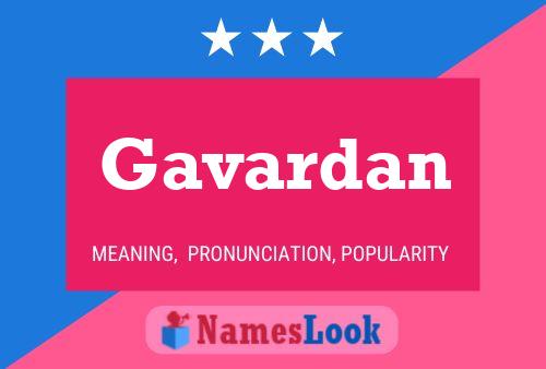 ملصق اسم Gavardan