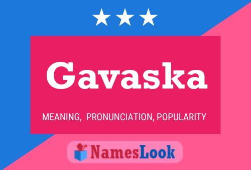 ملصق اسم Gavaska