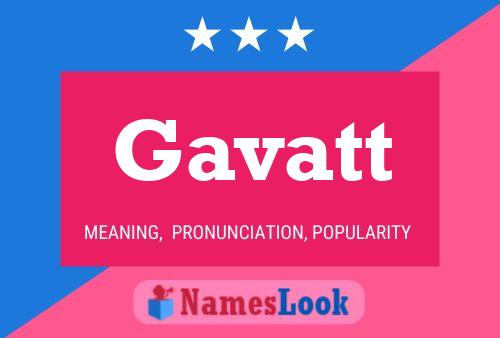 ملصق اسم Gavatt