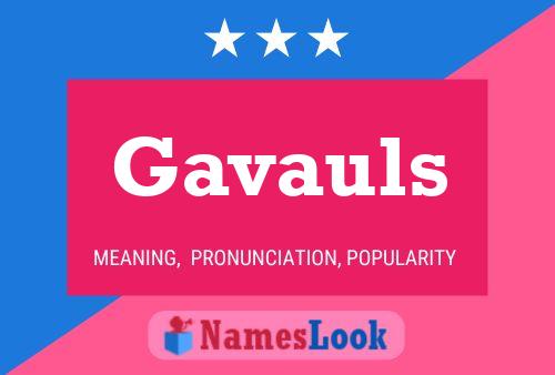 ملصق اسم Gavauls