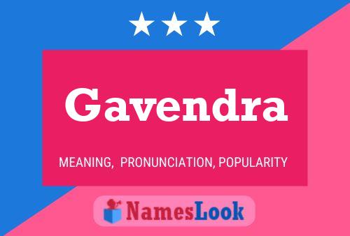 ملصق اسم Gavendra