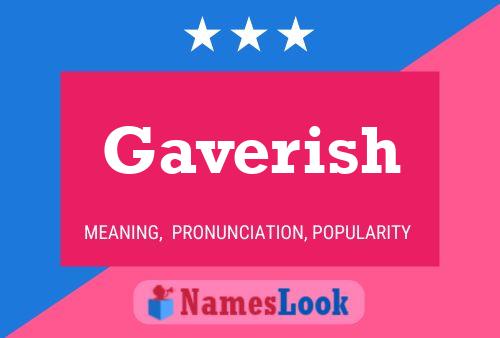 ملصق اسم Gaverish