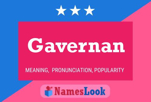 ملصق اسم Gavernan