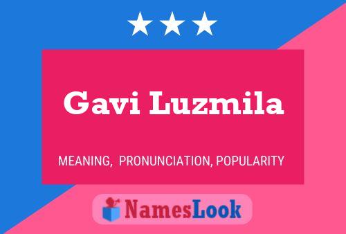 ملصق اسم Gavi Luzmila