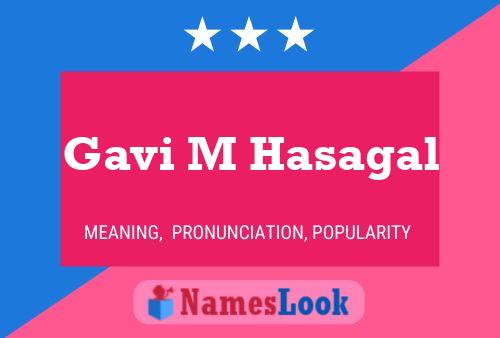 ملصق اسم Gavi M Hasagal